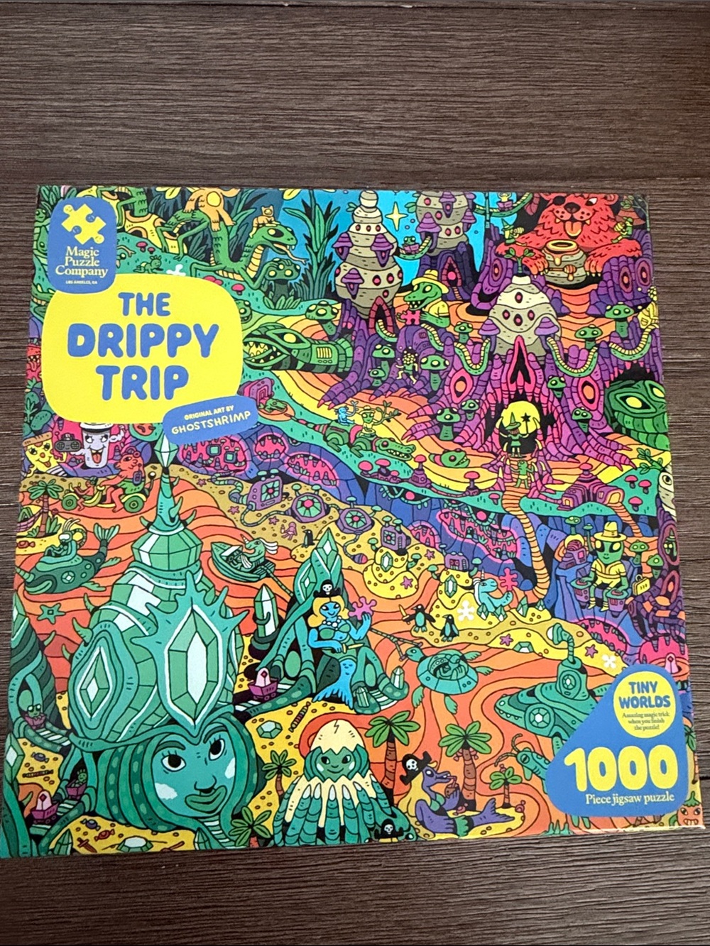 The Drippy Trip 1000-Piece Jigsaw Puzzle by - Vibrant Multicolor
